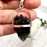 Smokey Quartz Mooralla raw pendant PPGJ436 - Nature's Magick