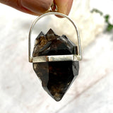 Smokey Quartz Mooralla raw pendant PPGJ436 - Nature's Magick