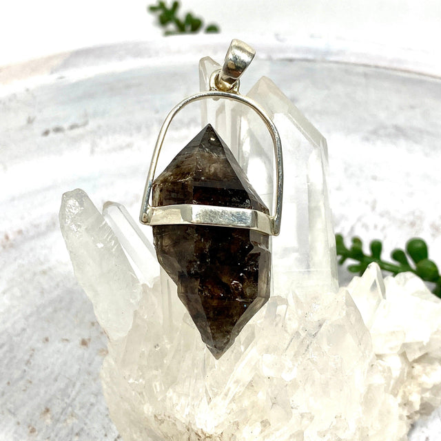 Smokey Quartz Mooralla raw pendant PPGJ437 - Nature's Magick