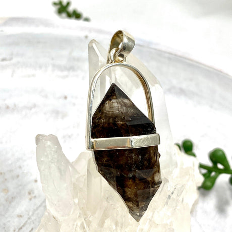 Smokey Quartz Mooralla raw pendant PPGJ437 - Nature's Magick