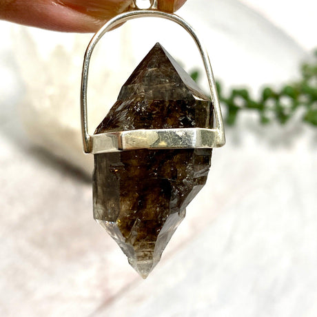 Smokey Quartz Mooralla raw pendant PPGJ437 - Nature's Magick