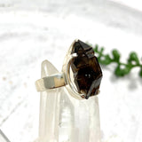 Smokey Quartz Mooralla raw ring s.6.5 PRGJ323 - Nature's Magick