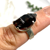 Smokey Quartz Mooralla raw ring s.6.5 PRGJ323 - Nature's Magick