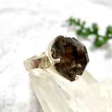 Smokey Quartz Mooralla raw ring s.7 PRGJ291 - Nature's Magick