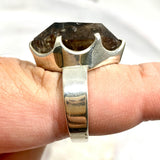 Smokey Quartz Mooralla raw ring s.8 PRGJ292 - Nature's Magick