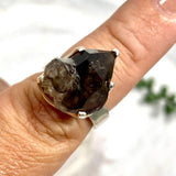 Smokey Quartz Mooralla raw ring s.8 PRGJ327 - Nature's Magick