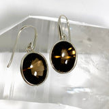 Smokey Quartz Oval Cabochon Earrings PEGJ412