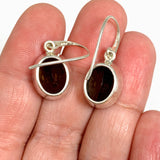 Smokey Quartz Oval Cabochon Earrings PEGJ412