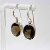 Smokey Quartz Oval Cabochon Earrings PEGJ412