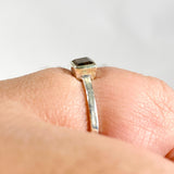 Smokey Quartz Rectangular Faceted Fine Band Ring R3793-SQ - Nature's Magick
