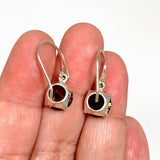 Smokey Quartz Round Faceted Earrings PEGJ413