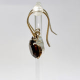 Smokey Quartz Round Faceted Earrings PEGJ413