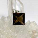 Smokey Quartz Square Faceted Pendant PPGJ1318