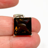 Smokey Quartz Square Faceted Pendant PPGJ1318