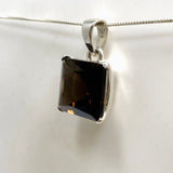 Smokey Quartz Square Faceted Pendant PPGJ1318