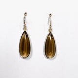 Smokey Quartz Teardrop Earrings KEGJ1344 - Nature's Magick