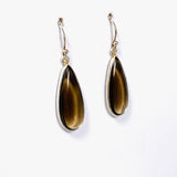 Smokey Quartz Teardrop Earrings KEGJ1344 - Nature's Magick