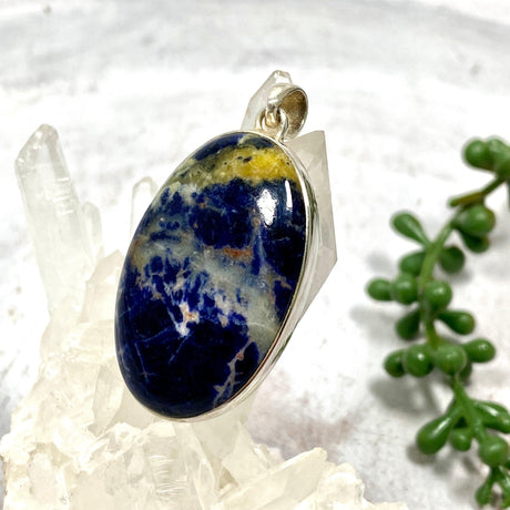 Sodalite oval cabochon pendant KPGJ1941 - Nature's Magick