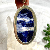 Sodalite oval cabochon pendant KPGJ1942 - Nature's Magick