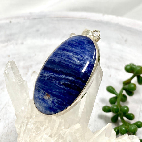 Sodalite oval cabochon pendant KPGJ1946 - Nature's Magick