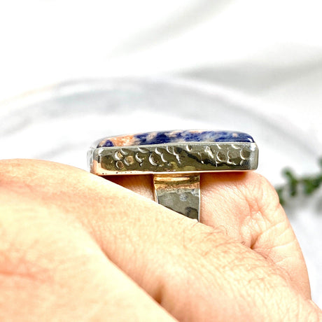 Sodalite square statement ring s.11 KRGJ938 - Nature's Magick