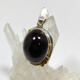 Star Garnet Oval Cabochon Pendant in a Decorative Setting KPGJ4848