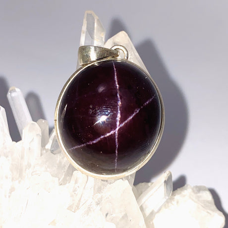 Star Garnet Oval Cabochon Pendant PPGJ869