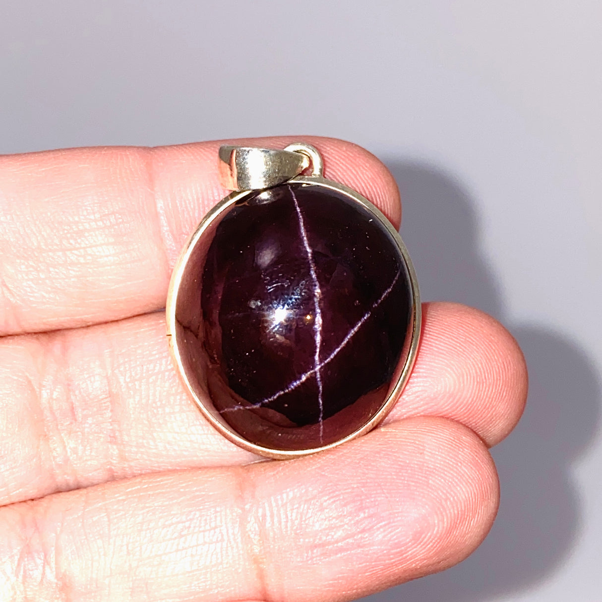 Star Garnet Oval Cabochon Pendant PPGJ869