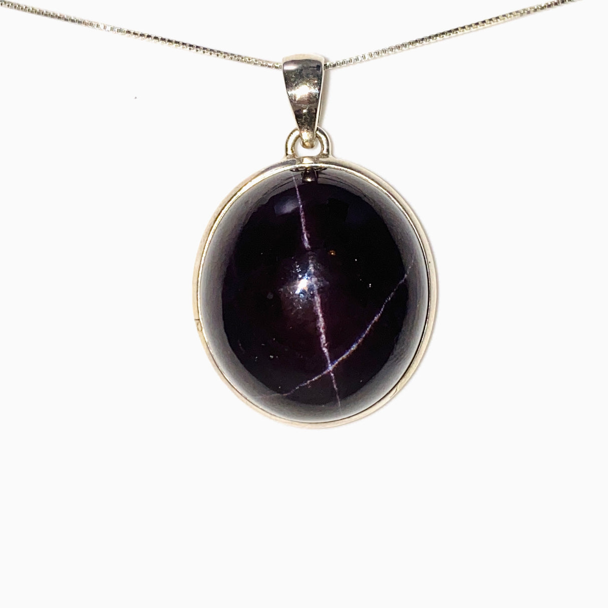 Star Garnet Oval Cabochon Pendant PPGJ869