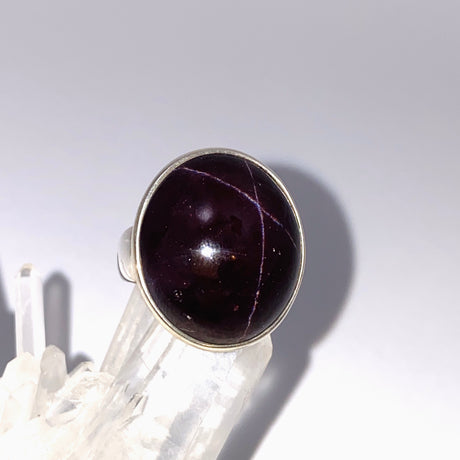 Star Garnet Oval Cabochon Ring Size 8.5 PRGJ621