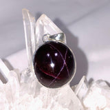 Star Garnet Oval Pendant KPGJ4227 - Nature's Magick