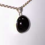 Star Garnet Oval Pendant KPGJ4227 - Nature's Magick