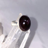 Star Garnet Oval Ring Size 9 KRGJ3137 - Nature's Magick