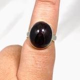 Star Garnet Oval Ring Size 9 KRGJ3137 - Nature's Magick