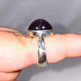Star Garnet Round Ring Size 8 KRGJ3134 - Nature's Magick