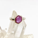 Star Ruby Freeform Faceted Ring Size 8.5 PRGJ982