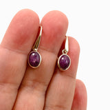 Star Ruby Oval Cabochon Earrings PEGJ260