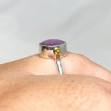 Star Ruby Oval Ring with Brass Accents Size 11 KRGJ3180 - Nature's Magick