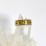 Star Sterling Silver and Brass Spinner Ring RG1043