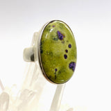 Stichtite in Serpentine (Atlantasite) Oval Cabochon Ring Size 10.5 PRGJ920