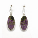 Stichtite in Serpentine (Atlantasite) Oval Earrings KEGJ1450 - Nature's Magick