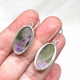 Stichtite in Serpentine (Atlantasite) Oval Earrings KEGJ1451 - Nature's Magick