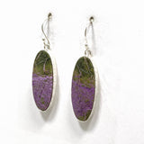 Stichtite in Serpentine (Atlantasite) Oval Earrings KEGJ1452 - Nature's Magick