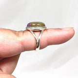 Stichtite in Serpentine (Atlantasite) Oval Ring Size 7 KRGJ3155 - Nature's Magick