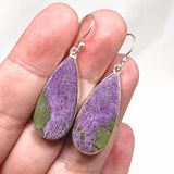 Stichtite in Serpentine (Atlantasite) Teardrop Earrings KEGJ1453 - Nature's Magick