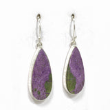 Stichtite in Serpentine (Atlantasite) Teardrop Earrings KEGJ1453 - Nature's Magick