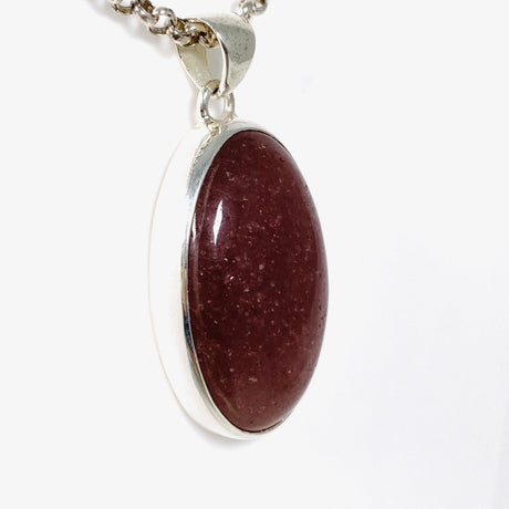 Strawberry Quartz cabochon oval pendant KPGJ4009 - Nature's Magick