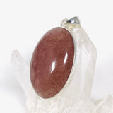 Strawberry Quartz cabochon oval pendant KPGJ4011 - Nature's Magick