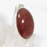 Strawberry Quartz cabochon oval pendant KPGJ4011 - Nature's Magick