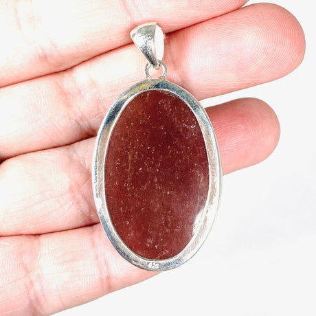 Strawberry Quartz cabochon oval pendant KPGJ4011 - Nature's Magick